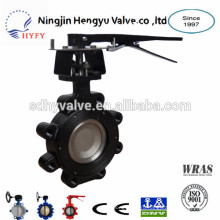 Medium temperature ductile iron wafer butterfly valve